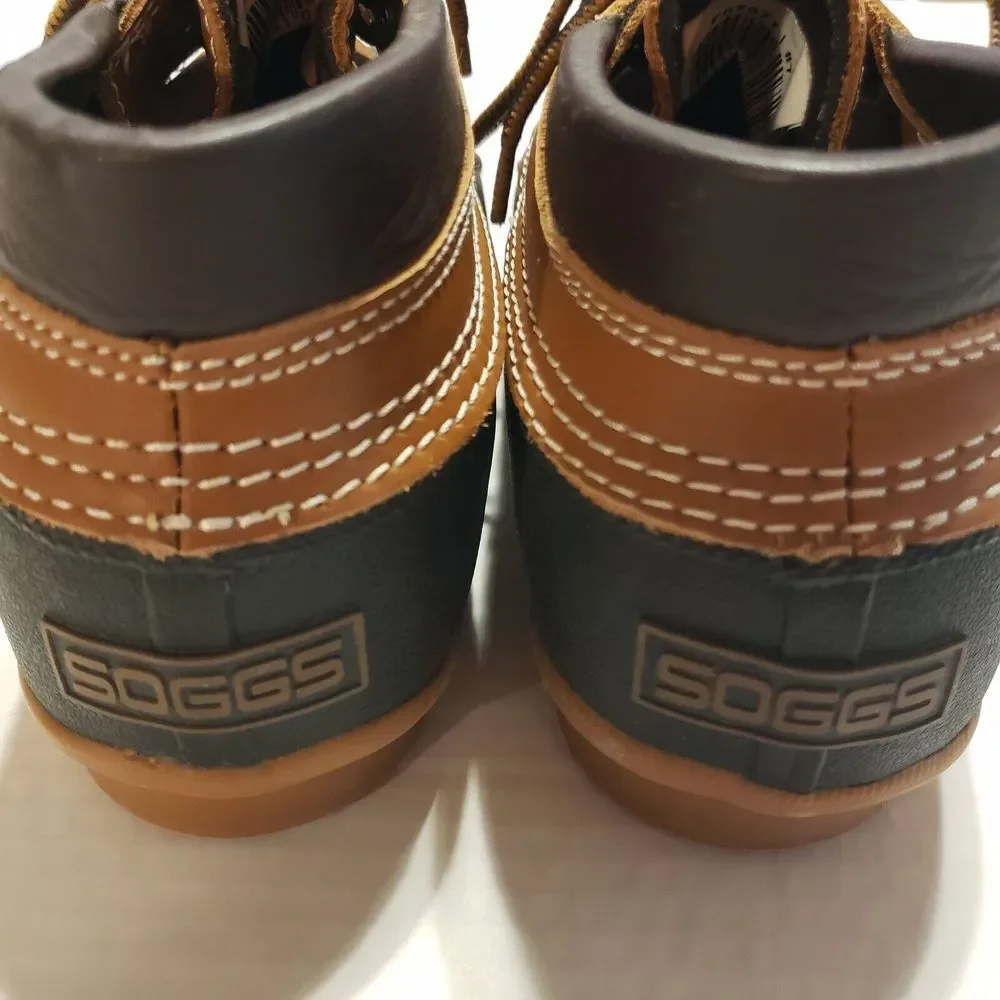 Soggs Men's Thinsulate Slip on Duck Shoes size 7 steel‎ shank